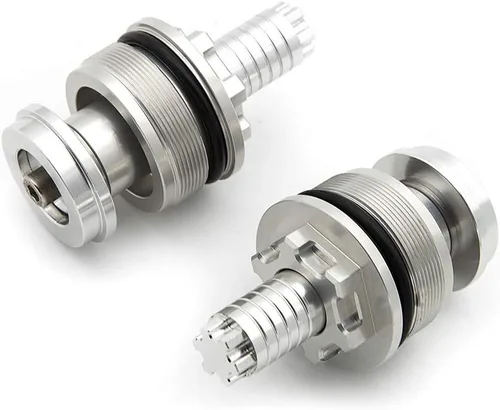 Vista 4 de FXCNC Motorcycle Preload Adjusters Fork Bolts Aluminum Shock Absorber & Screws Compatible with YZF R3 MT03 2014-2018， YZF R25 MT-25 2013-2018 silver