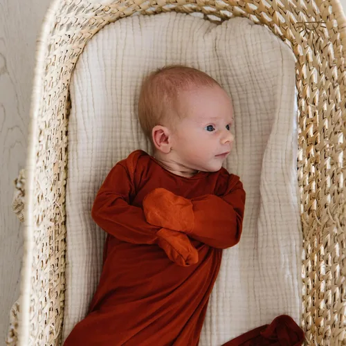 Vista 6 de Vestido de bebé extra alto, viscosa súper suave de bambú recién nacido para bebé niña y niño