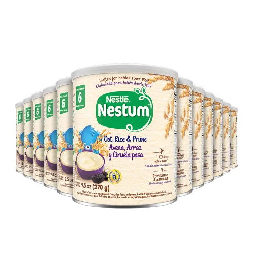 Vista 6 de Nestle Nestum Cereal infantil, 5 cereales, 10.6 onzas (paquete de 12)