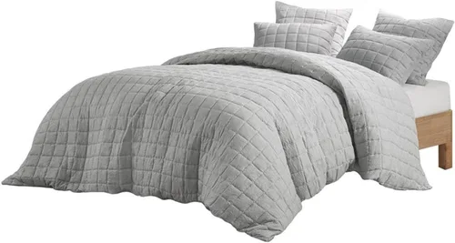 Vista 8 de N Natori Cherry Blossom - Funda de almohada europea acolchada individual, súper suave, lavable a máquina, funda de almohada decorativa cuadrada