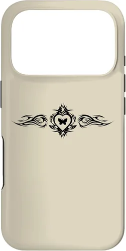 Vista 30 de Butterfly Heart Tattoo Fairycore y2k Grunge Egirl Aesthetic Case for iPhone 17