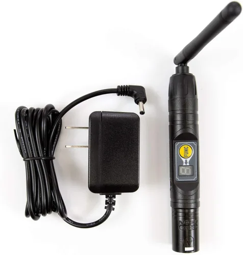 Vista 3 de SIRS-E anyDMX V2 transmisor inalámbrico DMX (transceptor) Control de iluminación DMX512 anyDMX V2 macho 5 pines XLR
