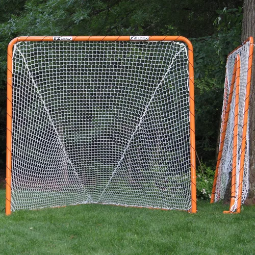 Vista 2 de EZGoal Lacrosse Portería plegable, 6 x 6 pies, naranja