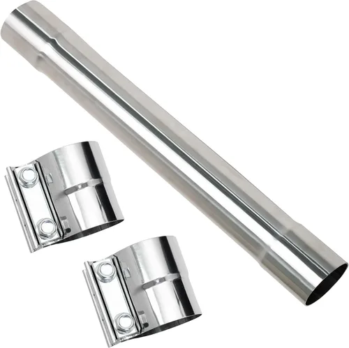 Vista 10 de 1.75 Pulgadas Tubo de Escape T304 de Acero Inoxidable (Tubo SS), Tubo Recto de 1 3/4"ID de Longitud 17.3" con Terminación Ensanchada y Pulida, Tubo