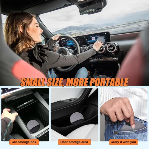 Vista 5 de Toallitas para pantalla táctil de automóvil, limpieza de pantalla de salpicadero, incluye paño de microfibra, herramienta limpiadora de pantalla