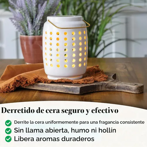 Vista 2 de Candle Warmers Calentador de iluminación de toldo Chelsea Lantern: úsalo con cualquier cera derretida