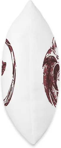 Vista 2 de Red Fenrir Norse Wolf Odin Nordic Valhalla Mjolnir Almohada de 16 x 16 pulgadas, multicolor