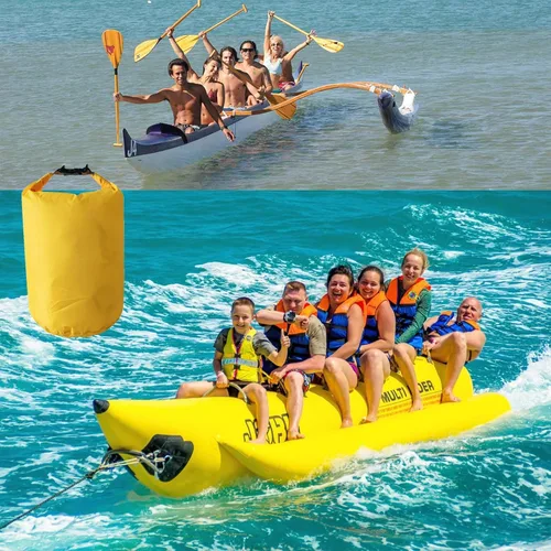 Vista 3 de Bolsas secas impermeables, ultraligeras, bolsas impermeables de 10L/20L/40L/70L, saco superior enrollable para kayak, playa, rafting, canotaje