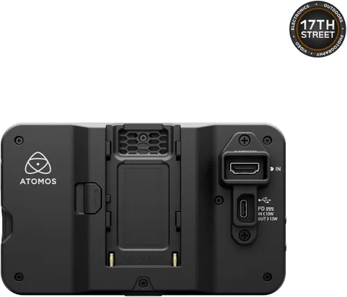 Vista 5 de Atomos Shinobi II - Monitor de cámara HDMI de 5.2" con pantalla táctil HDR Monitor ligero para fotografía con batería, cargador y montaje