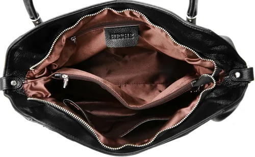 Vista 7 de HESHE Bolsos y bolsos de cuero genuino para mujer, bolso de mano con asa superior, bolso Hobo, bolso de mano, bolso cruzado para mujer