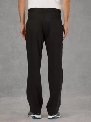 Vista 7 de Cherokee Mens Scrub Pants with Cargo Pockets, Two-Way Stretch Modern fit Button Closure with Inside Drawstring Pants - WW140