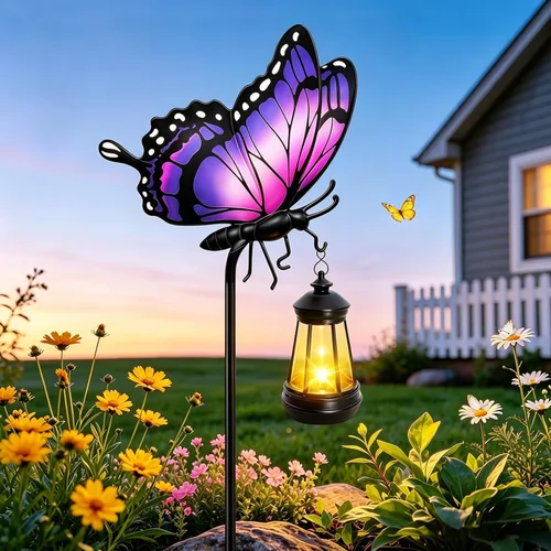 Vista 10 de Luces solares de colibrí para decoración al aire libre, estacas de colibrí con luces solares, regalos de cumpleaños para el día de la madre, luces