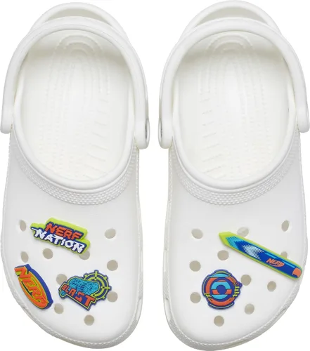 Vista 4 de Crocs Jibbitz x Hasbro - Paquete de 5 dijes Nerf para zapatos