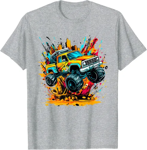 Vista 55 de Monster Trucks Are My Jam - Camiseta Monster Truck, Negro
