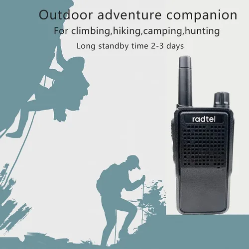 Vista 5 de Radtel RT-518 Walkie Talkies recargables para adultos, radio bidireccional FRS de mano de largo alcance, 22 canales, manos libres VOX para camping