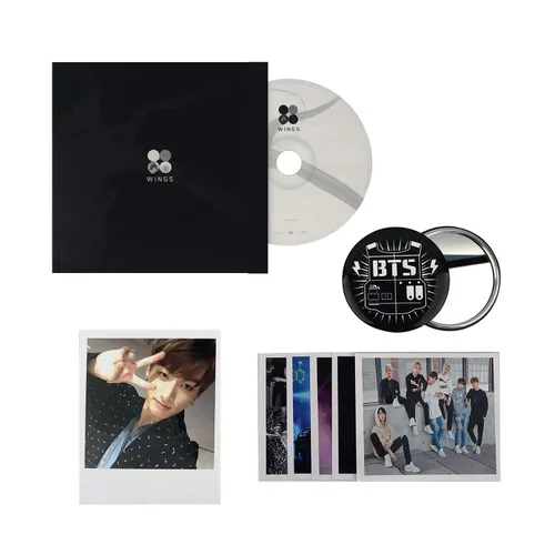 Vista 2 de BTS [WINGS] 2nd Album [G] VER. CD+96p Photobook+1p Card+Tracking Number K-POP SEALED
