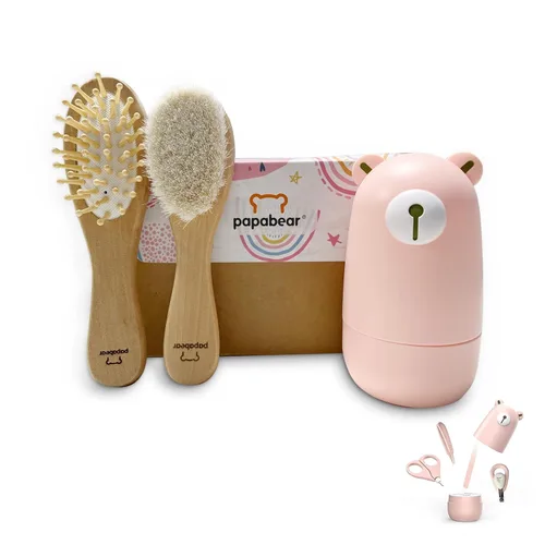 Vista 16 de Juego de cortaúñas para bebé con bonito estuche, kit de lima de uñas y uñas de los pies para manicura y pedicura para recién nacidos, regalo de aseo