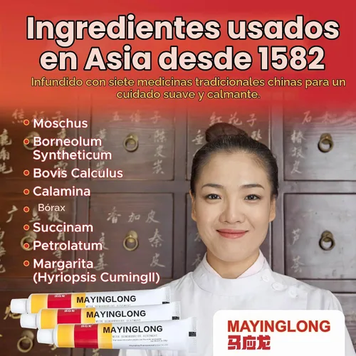Vista 3 de Mayinglong Ungüento hemorroidal de almizcle (paquete de 3)