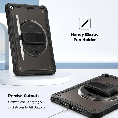Vista 3 de ProCase Funda Resistente para iPad de 9ª/8ª/7ª Generación de 10.2 Pulgadas 2021/2020/2019 Funda, Cubierta Resistente de Servicio Pesado a Prueba