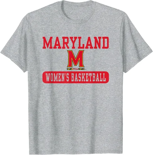 Vista 5 de Maryland Terrapins - Camiseta de baloncesto para mujer con licencia oficial, Blanco