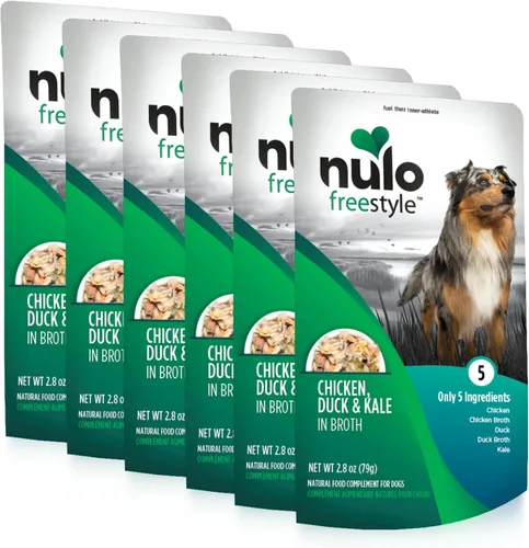 Vista 13 de Nulo Freestyle Carne de res, hígado de res y col rizada en caldo de carne real para perros, 2.8 onzas (paquete de 6)