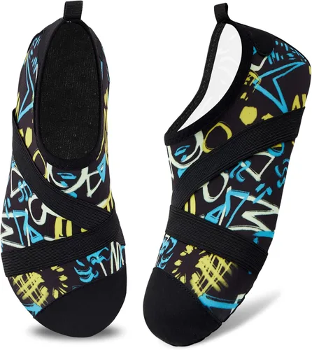 Vista 3 de VIFUUR Zapatos de agua para hombre y mujer, calcetines acuáticos de secado rápido para playa, natación, yoga, deportes al aire libre