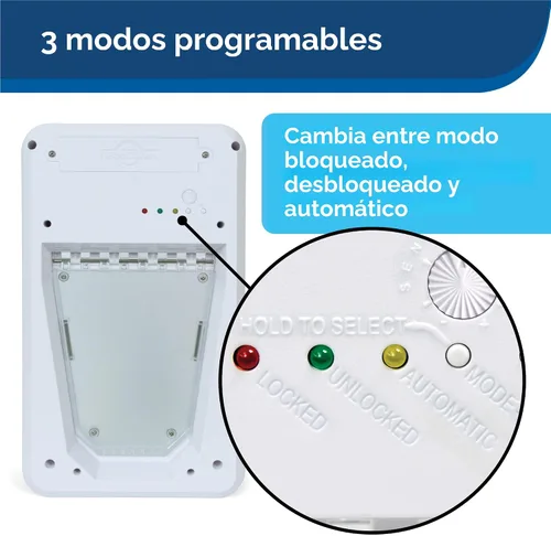 Vista 3 de PetSafe Puerta electrónica para mascotas NEVER RUST - Puerta automática para perros y gatos - Para mascotas grandes - Mascotas de hasta 100 libras