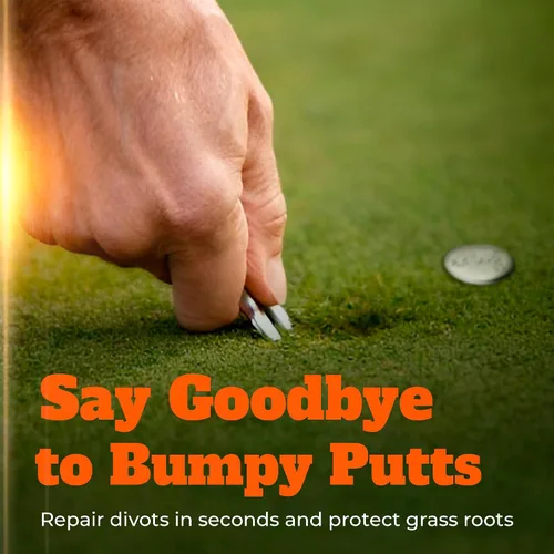 Vista 7 de Frogger Golf HOP! Marcador magnético de bolas y herramienta de reparación de Divot