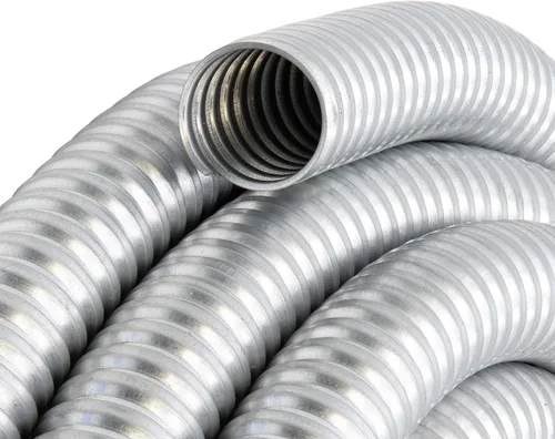 Vista 3 de Maxxima Conducto flexible de acero galvanizado de 1 pulgada x 25 pies, rollo eléctrico de 25 pies de Greenfield Greenfield Electrical, rollo de 25