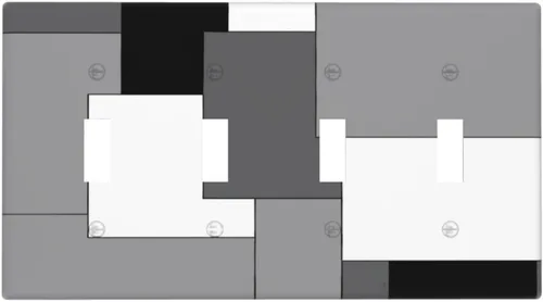 Vista 21 de Taupe Beige Marrón Gris Abstracto Arte 1-Banda Interruptor de Luz Doble de Recepción Placa de Pared Toma Cubiertas Eléctricas Decorativas Modernas