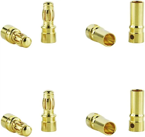Vista 4 de 10sets macho hembra HXT 0.138 in oro banana bala conector enchufes con vivienda conjuntos para lipo batería/ESC/multicopter