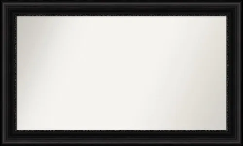 Vista 116 de Amanti Art Espejo personalizado, espejo de baño negro puente, espejo de pared o espejo de tocador de baño sobre el fregadero (26 x 26 pulgadas)