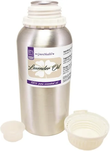Vista 2 de Aceite Esencial de Lavanda – 32 fl oz (32.0 fl oz) Botella de Aluminio con Tapón - GreenHealth