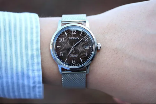 Vista 6 de SEIKO Reloj automático (modelo SRPF39J1), plateado, Pulsera