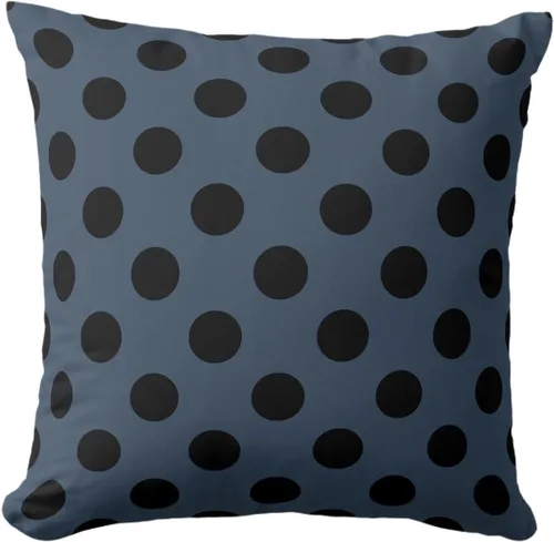 Vista 66 de Fundas de almohada de lunares negros sobre beige de 16 x 16 pulgadas, fundas de almohada decorativas rústicas y cuadradas para decoración del sofá