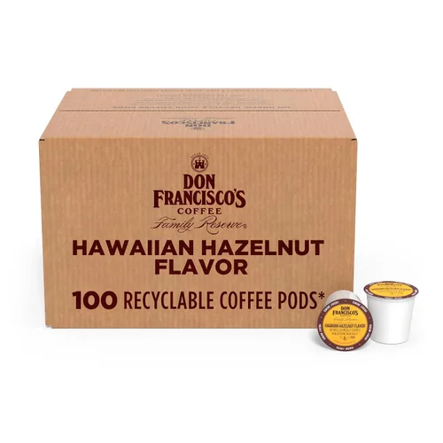 Vista 24 de Don Francisco's Blueberry - Cápsulas de café de una sola porción, tostado medio, 24 unidades Compatible con cafeteras Keurig, café 100% arábica