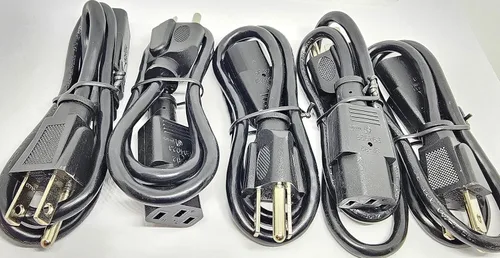 Vista 4 de PC Accessories - Connectors Pro - Cable de alimentación corto universal de 2 pies para computadora - 2 pies IEC320 C13 a NEMA 5-15P, CSA UL RoHS