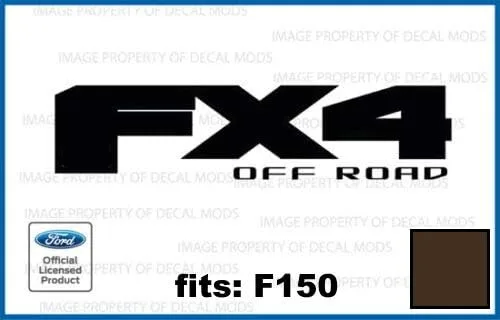 Vista 21 de FX4 Offroad Black (brillo) Calcomanías adhesivas compatibles con Ford F150 troquelado (2015-2020) - CB_Solid (juego de 2) con licencia oficial Negro
