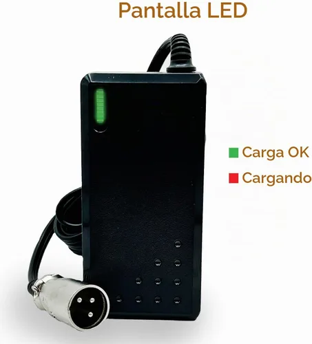 Vista 3 de AlveyTech Cargador de batería SLA de 36 voltios y 1.0 amperios con conector XLR para Razor Rambler 16, EcoSmart Metro HD, EcoSmart SUP y C25/C35