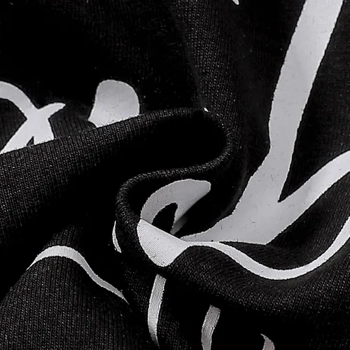 Vista 7 de Conjunto de 2 piezas de 2 piezas con estampado de letras para bebés y niños