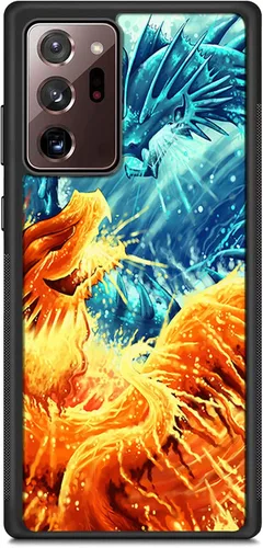 Vista 4 de Funda para Samsung Galaxy Note 10 - Funda de teléfono con diseño de dragón de hielo contra dragón de fuego - Funda de TPU con protección