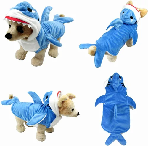 Vista 2 de Yoption sudadera con capucha resistente para mascotas y cachorros para Navidad y Halloween, s Divertido vestido de cosplay de Halloween