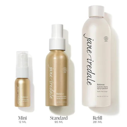 Vista 3 de jane iredale Spray de hidratación equilibrante, niebla facial natural que bloquea la humedad tonifica la piel y establece el maquillaje para un