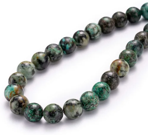 Vista 58 de BEADIA Cuentas redondas de jade africano natural de piedra suelta semipreciosas para hacer joyas 4MM 38cm/hebra