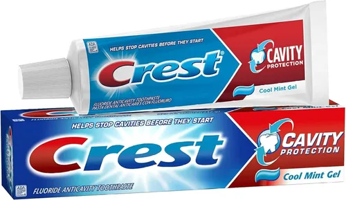 Vista 9 de Crest Pasta de dientes Protección de caries Cool Mint Gel (paquete de 3)