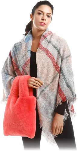 Vista 6 de Bolso de mano de moda de muñeca holgada con correa de piel sintética suave