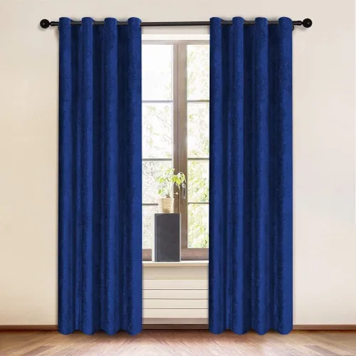 Vista 8 de KEMCO Panel de cortina opaca de felpilla de doble cara para sala de estar, dormitorio, dormitorio, sala de estar, oficina, con aislamiento térmico