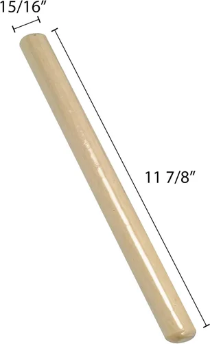 Vista 2 de Thunder Group palo de amasar, 12 pulgadas, De madera