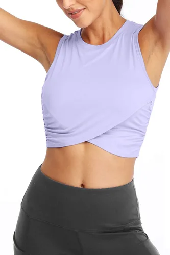 Vista 3 de Sanutch - Tops de entrenamiento para mujer, corte ajustado