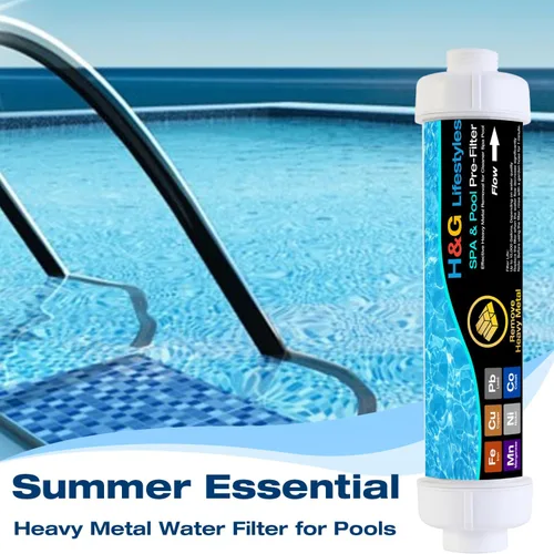 Vista 7 de H&G lifestyles Filtro de hierro de metal pesado para manguera de jardín, filtro de manguera para llenar bañera de hidromasaje, piscina, spa, diseño